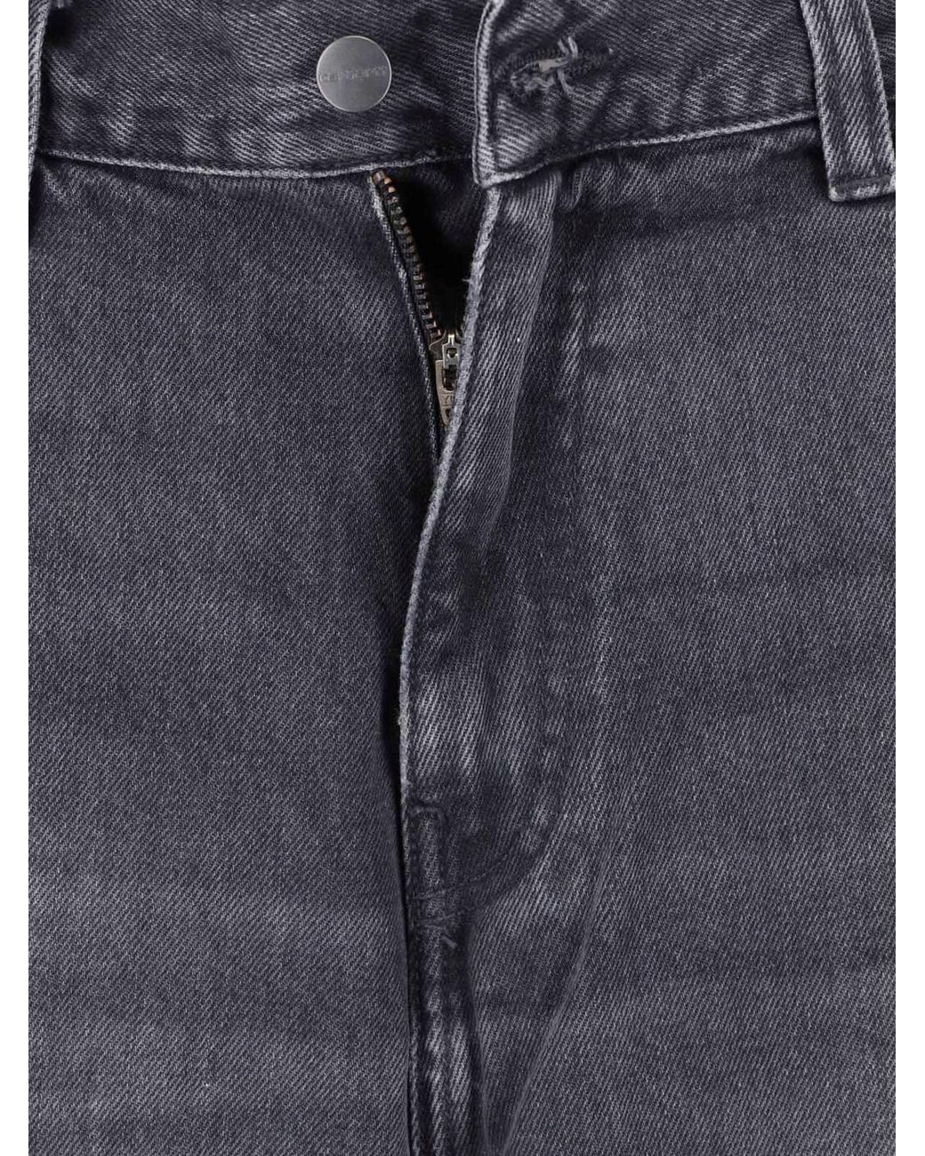 Carhartt Blue Wide Jeans "Landon" for men