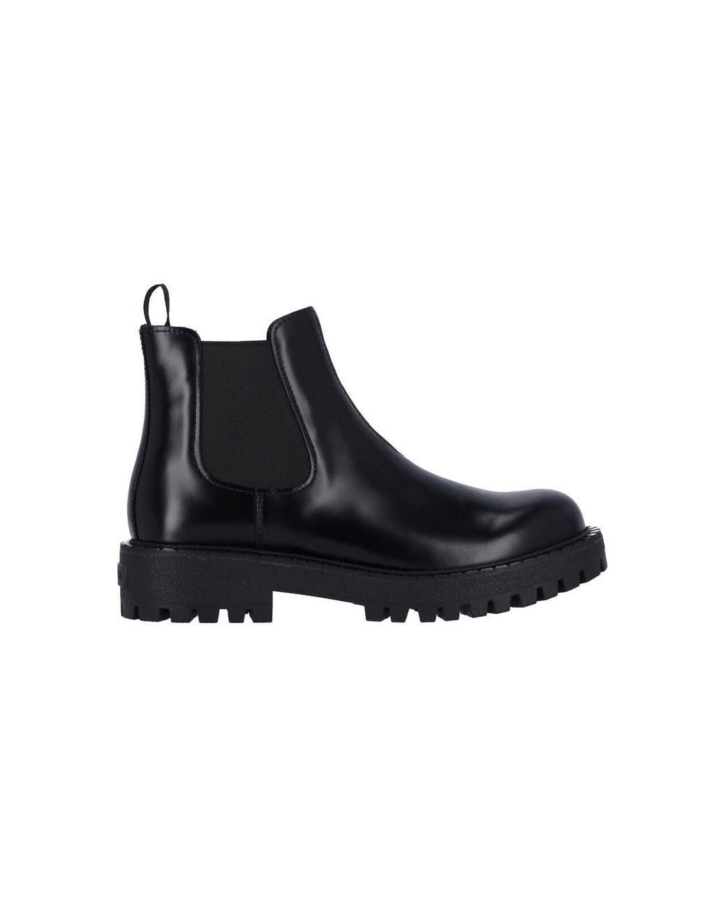 Prada Black Chealsea Ankle Boots for men