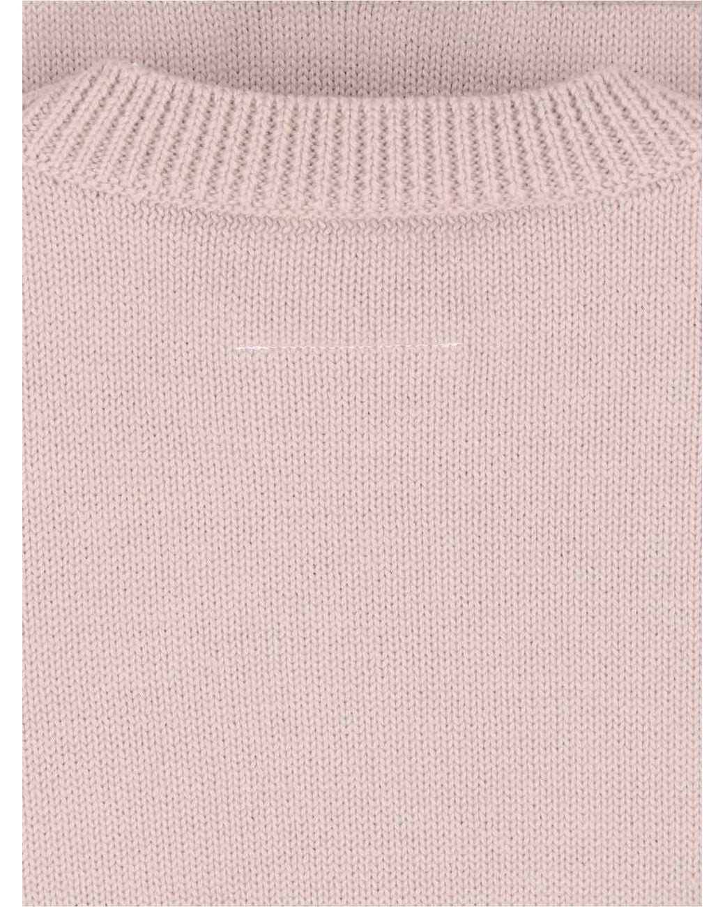 MM6 by Maison Margiela Pink Logo Sweater for men