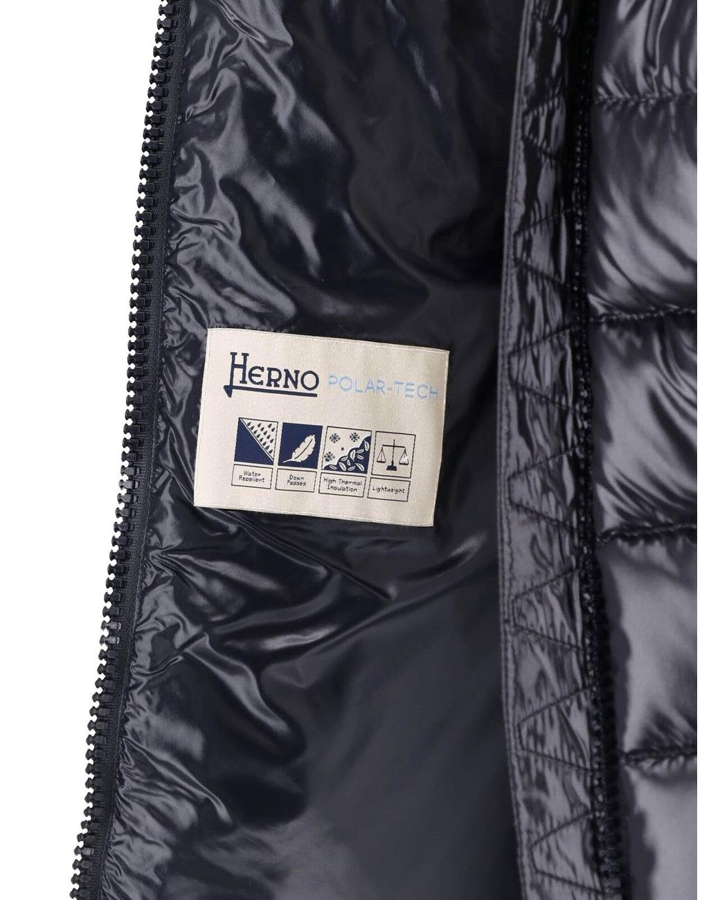 Herno Black Hooded Quilted Puffer Jacket