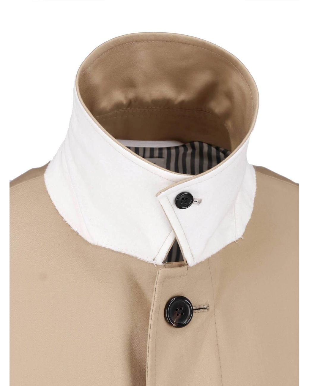 Thom Browne Natural Tailored Overcoat for men