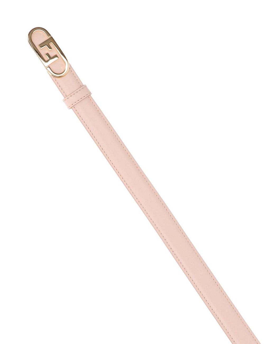 Fendi Pink Slim Logo Belt