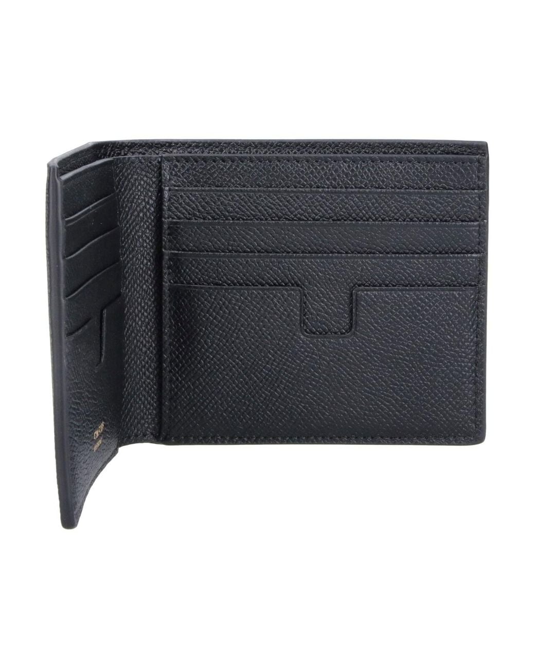 Tom Ford Blue Bi-Fold Wallet "T Line" for men