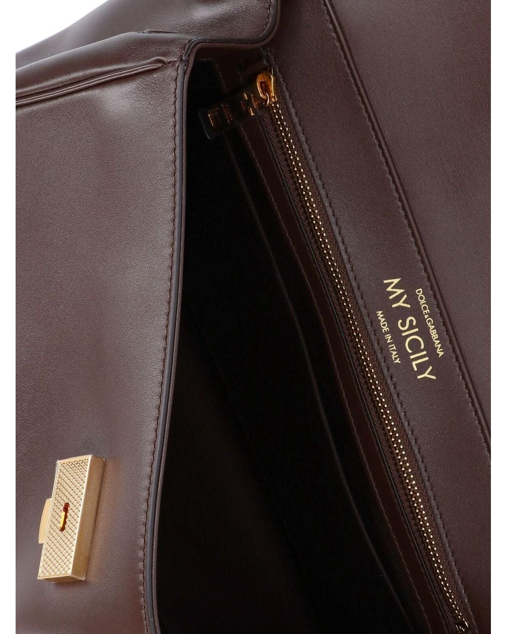 Dolce & Gabbana Brown 'My Sicily' Handbag
