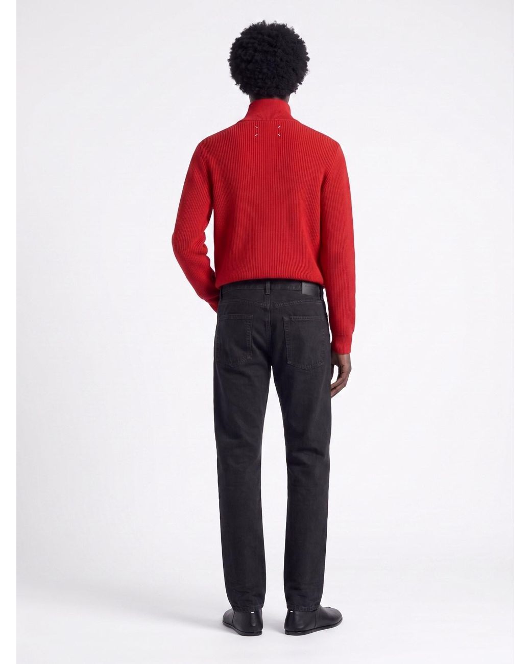 Saint Laurent Blue Straight-Leg Jeans for men