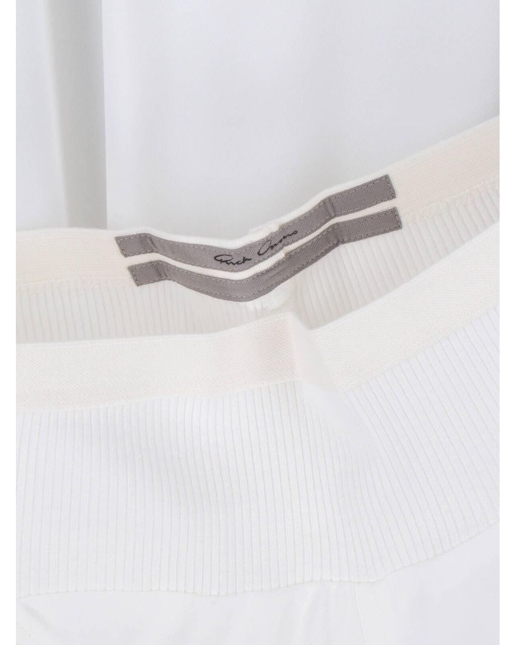 Rick Owens White Sport Pants