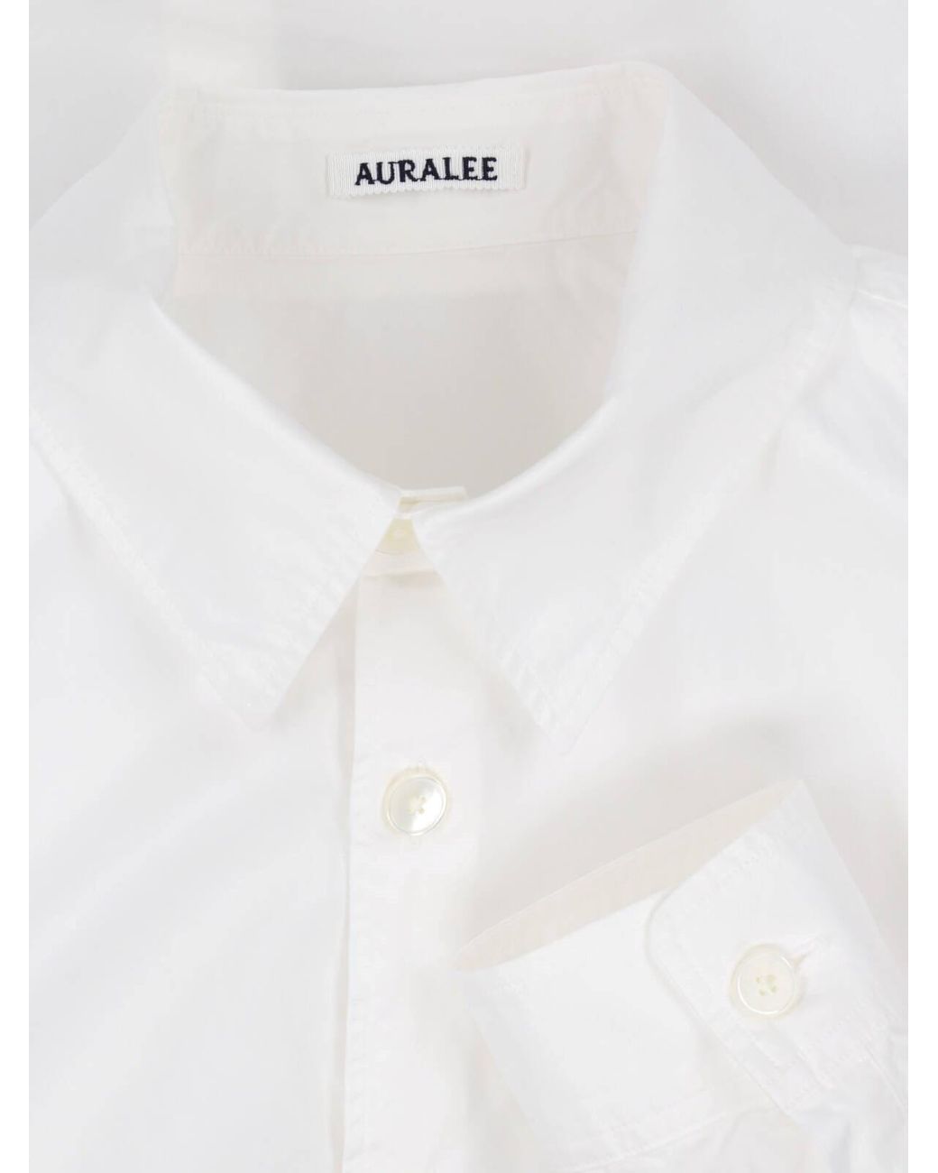 Auralee White Classic Shirt for men