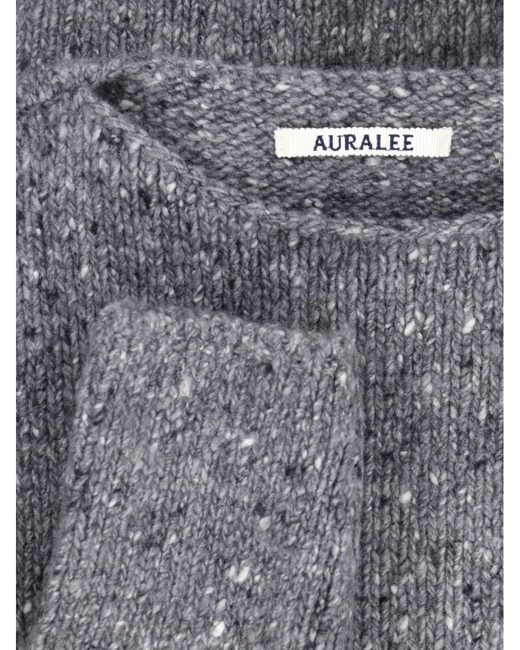 Auralee Gray Wool Sweater