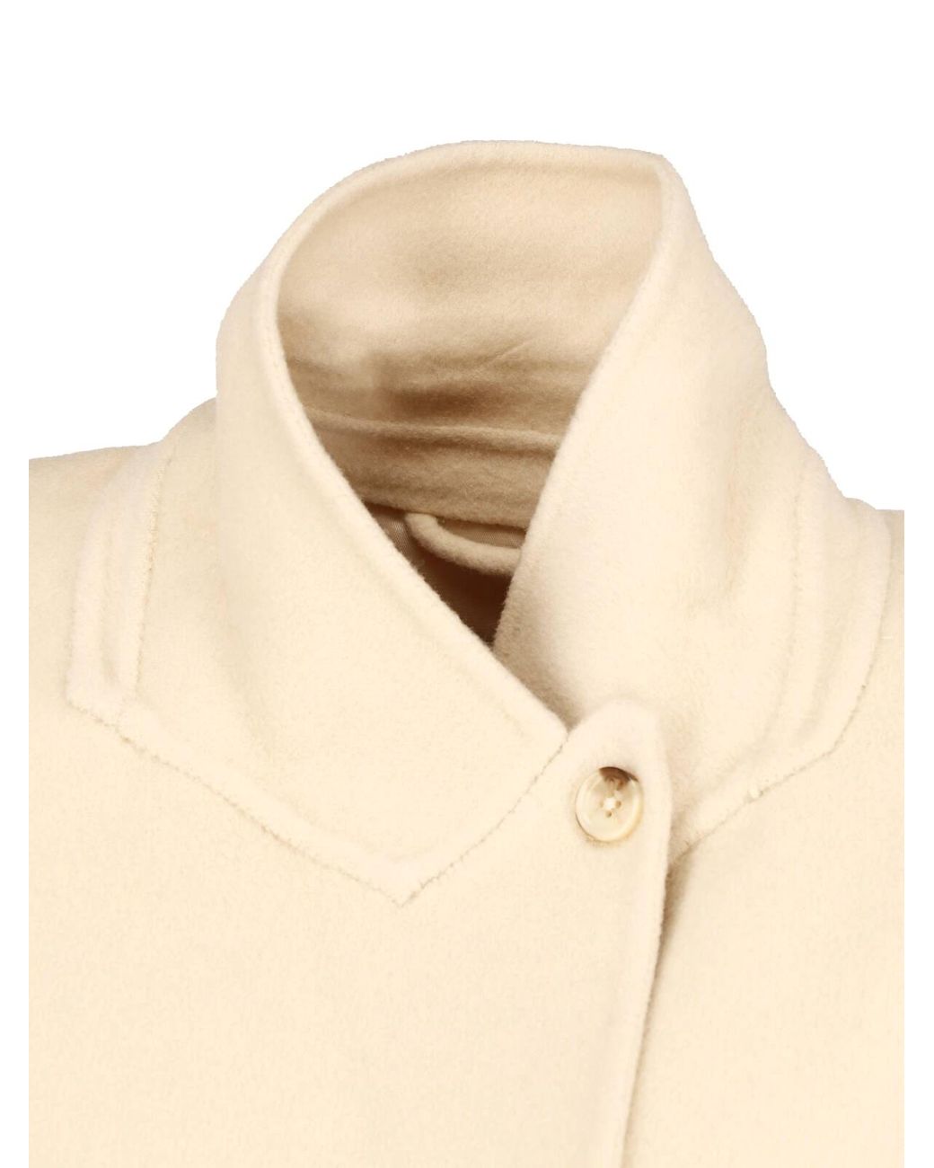 Almala Natural Double-Breasted Coat "Deja"