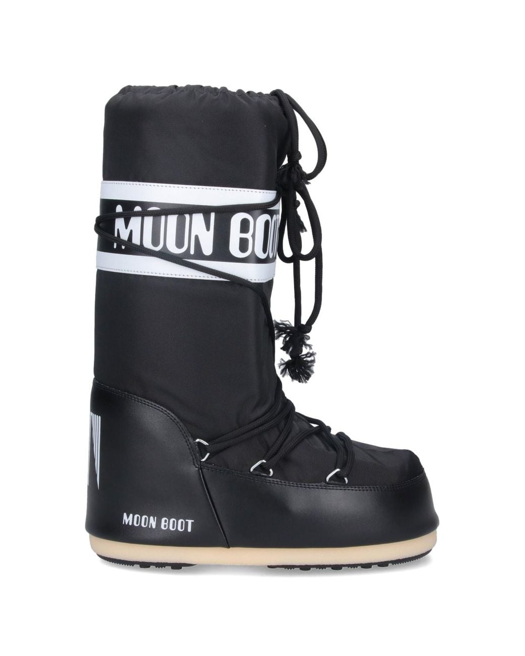 Moon Boot Black 'icon' Padded Boots