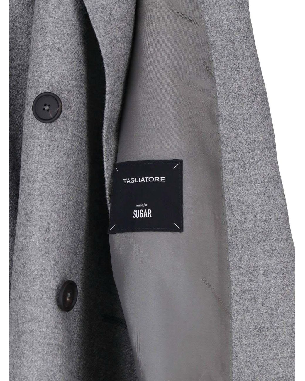 Tagliatore Gray Double-Breasted Tailored Blazer
