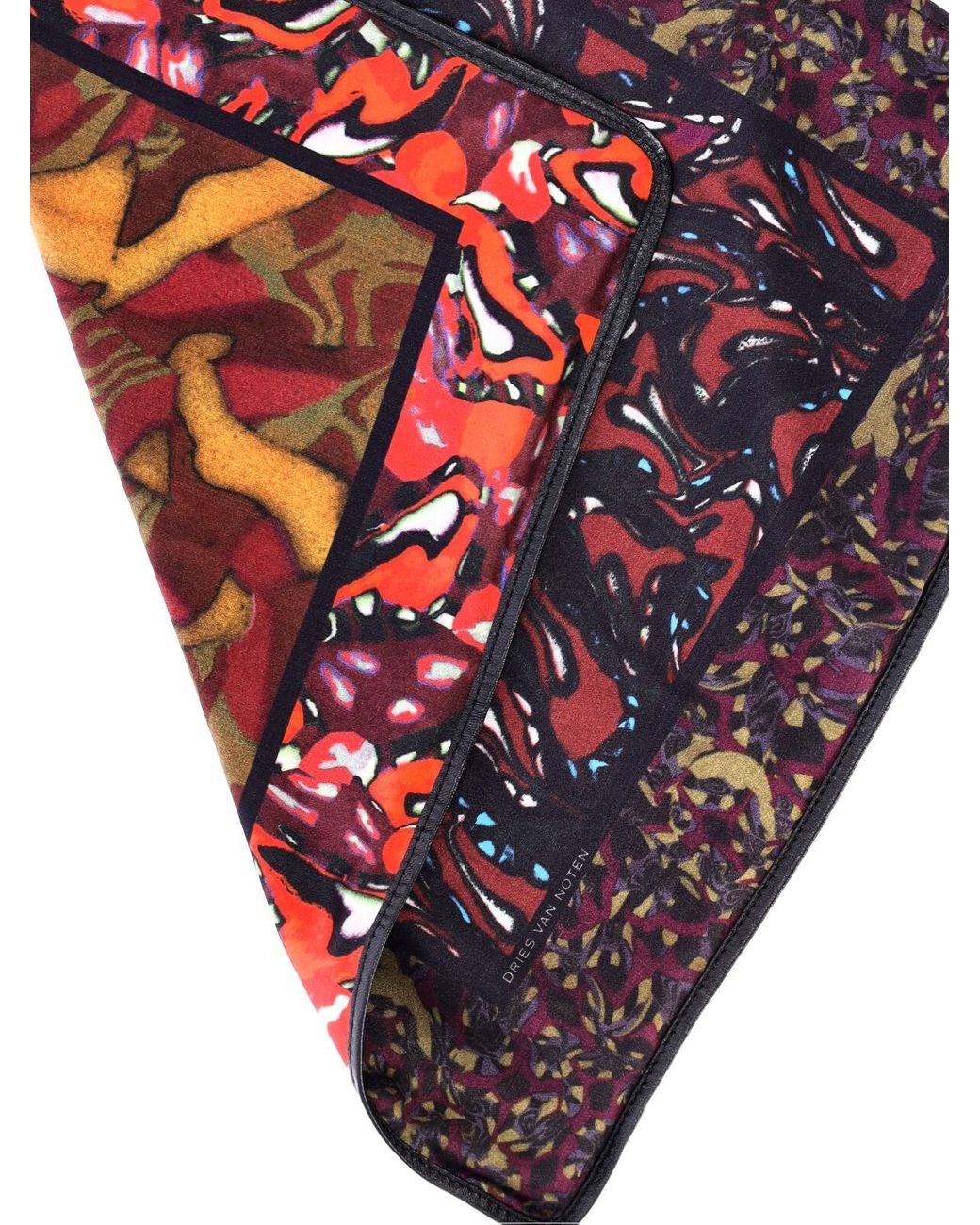 Dries Van Noten White Printed Shoulder Bag "Scarf"