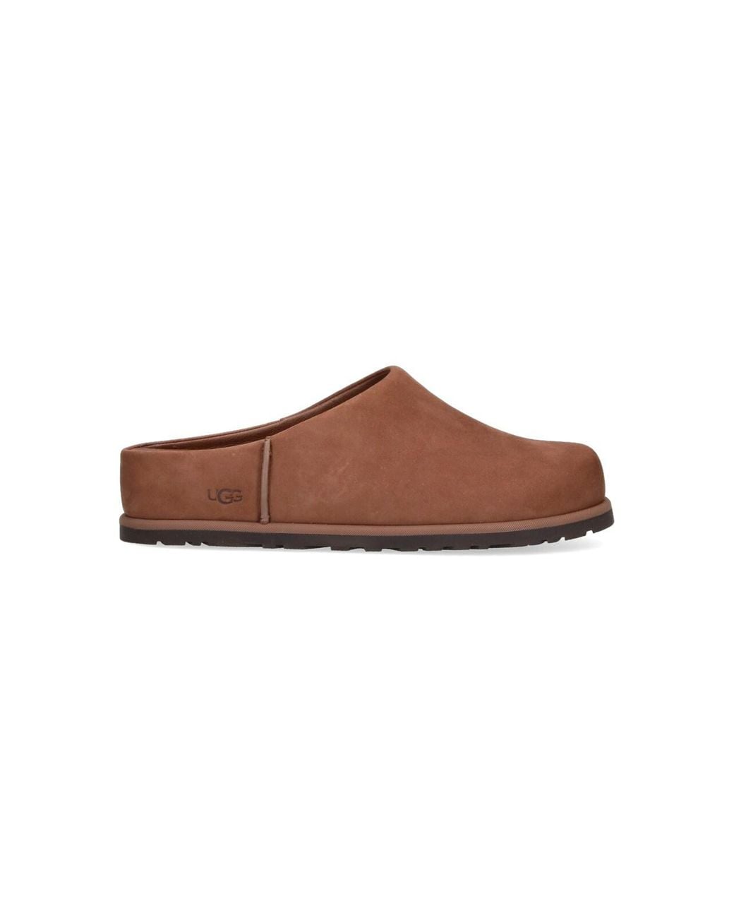 Ugg Brown Waterproof Nubuck Slip-On Mule Clogs