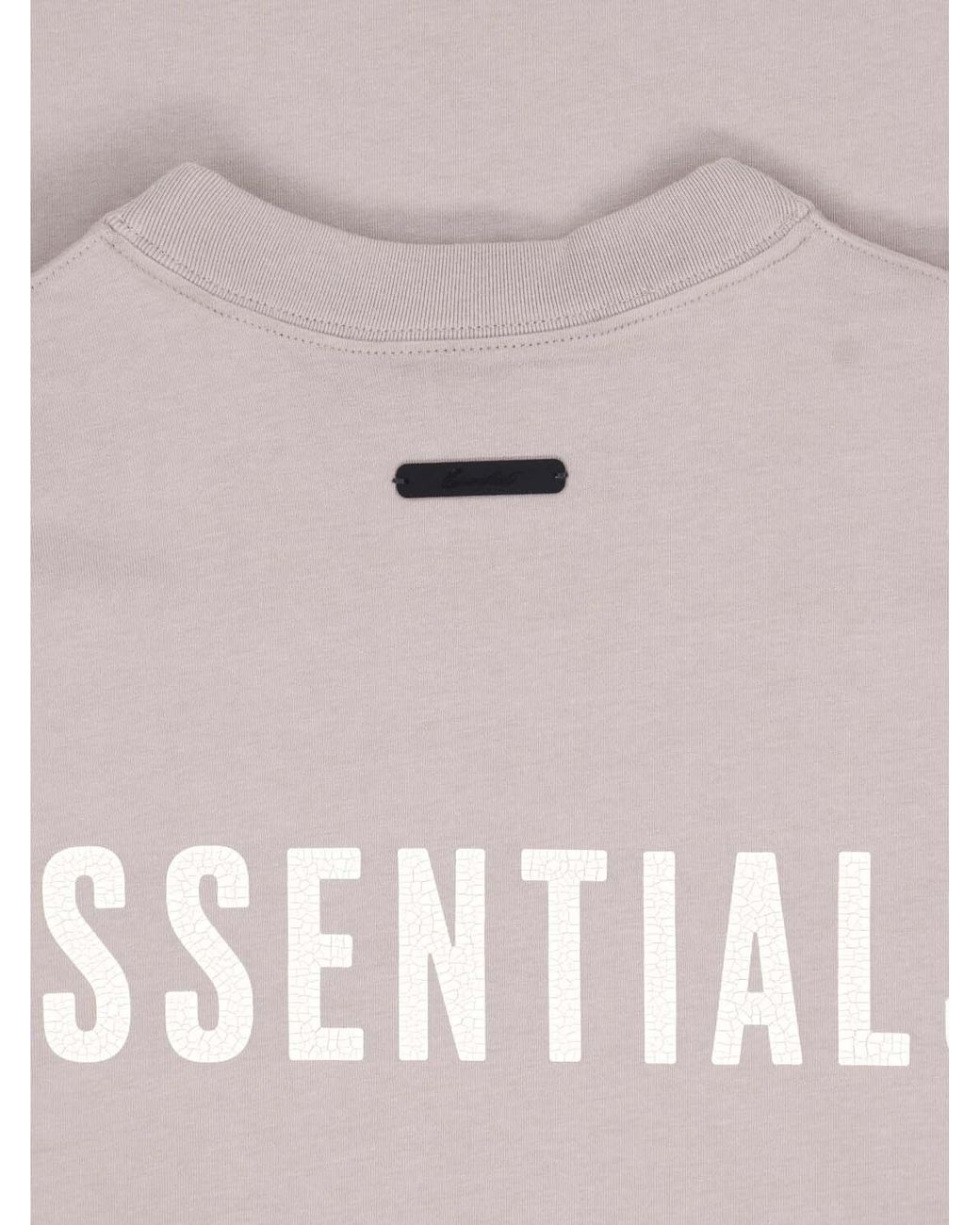 Fear Of God White Logo Long Sleeve T-Shirt for men