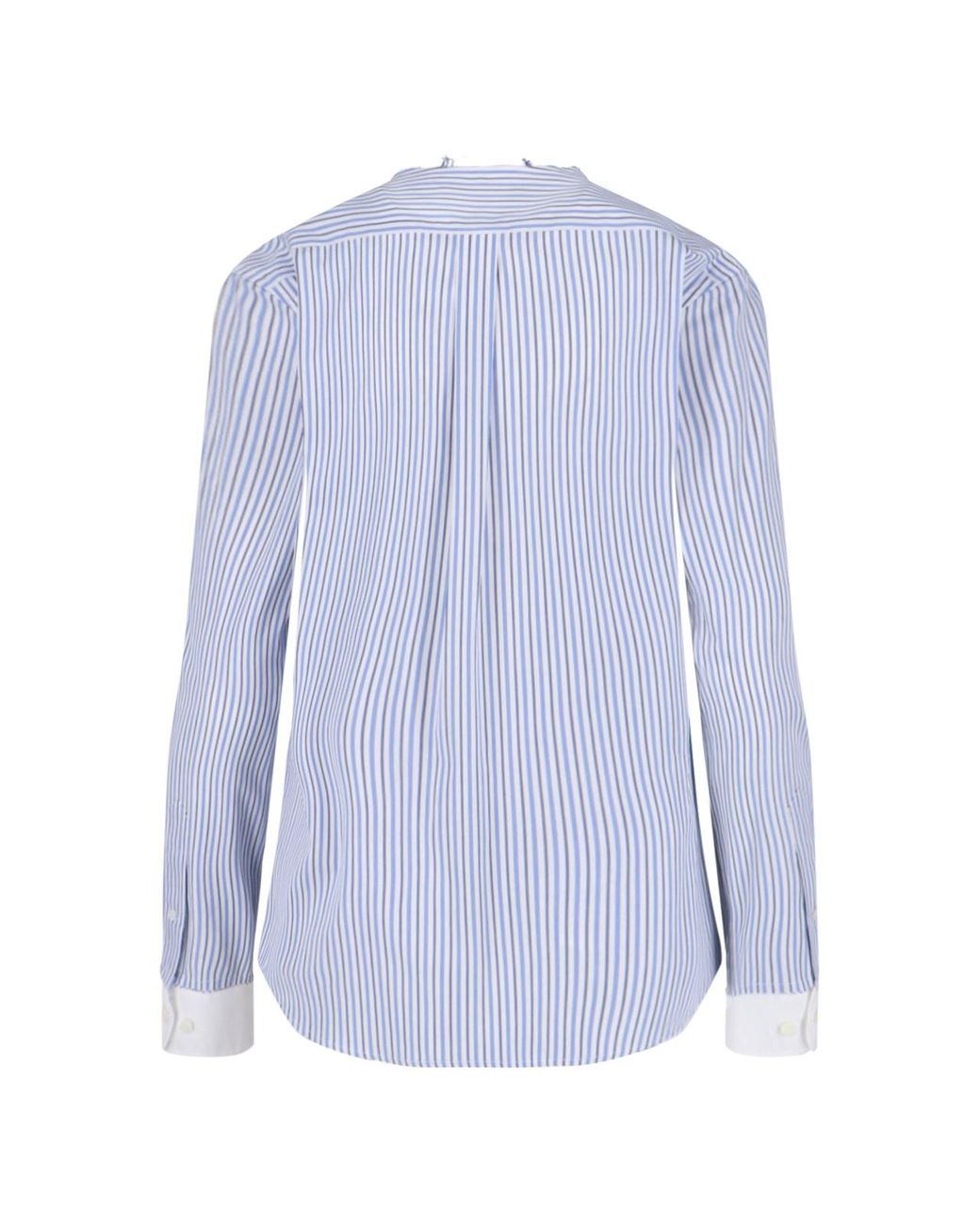 Miu Miu Blue Striped Cotton Shirt