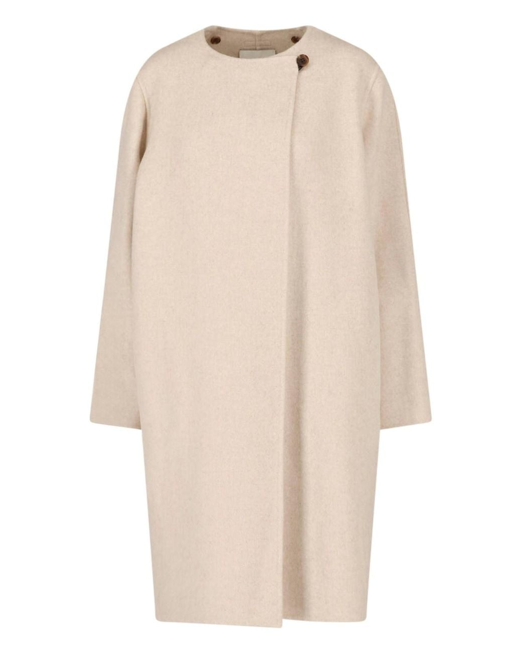 Calvin Klein Natural Coat With Scarf