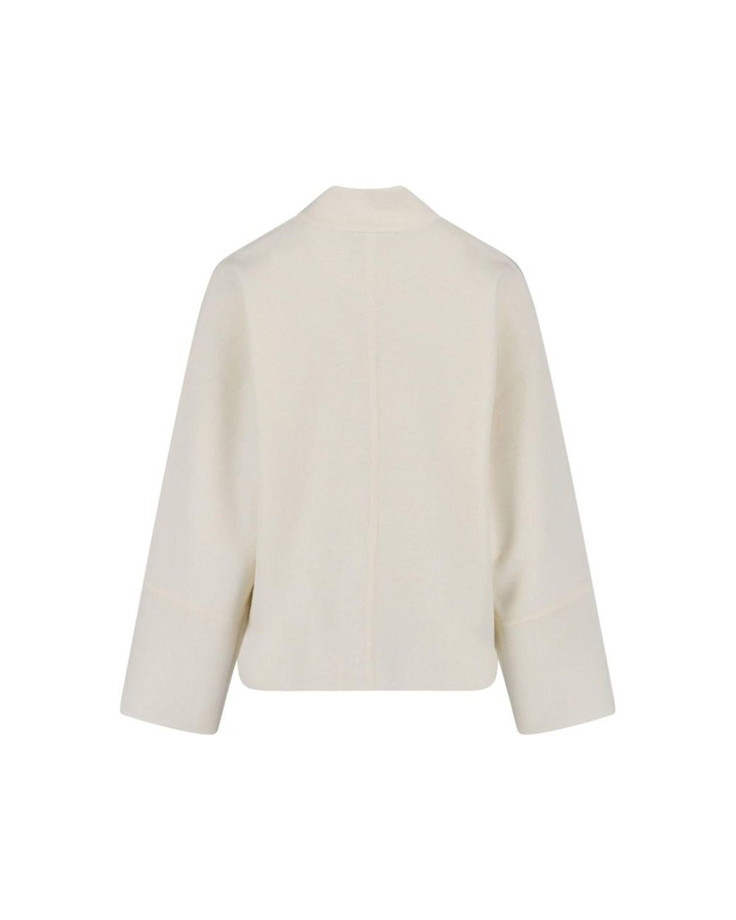 Max Mara White Virgin Wool Cardigan