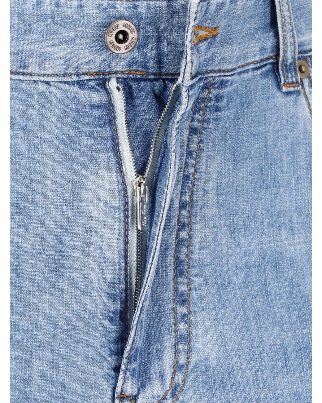 Miu Miu Blue Wide Jeans
