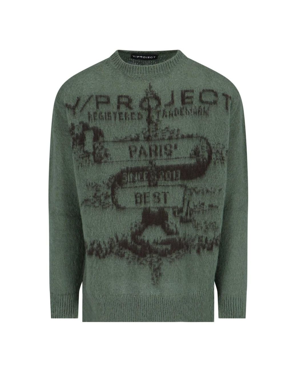 Y. Project Logo Sweater in Green for Men | Lyst Y. Project Logo Sweater in Green for Men | Lyst
