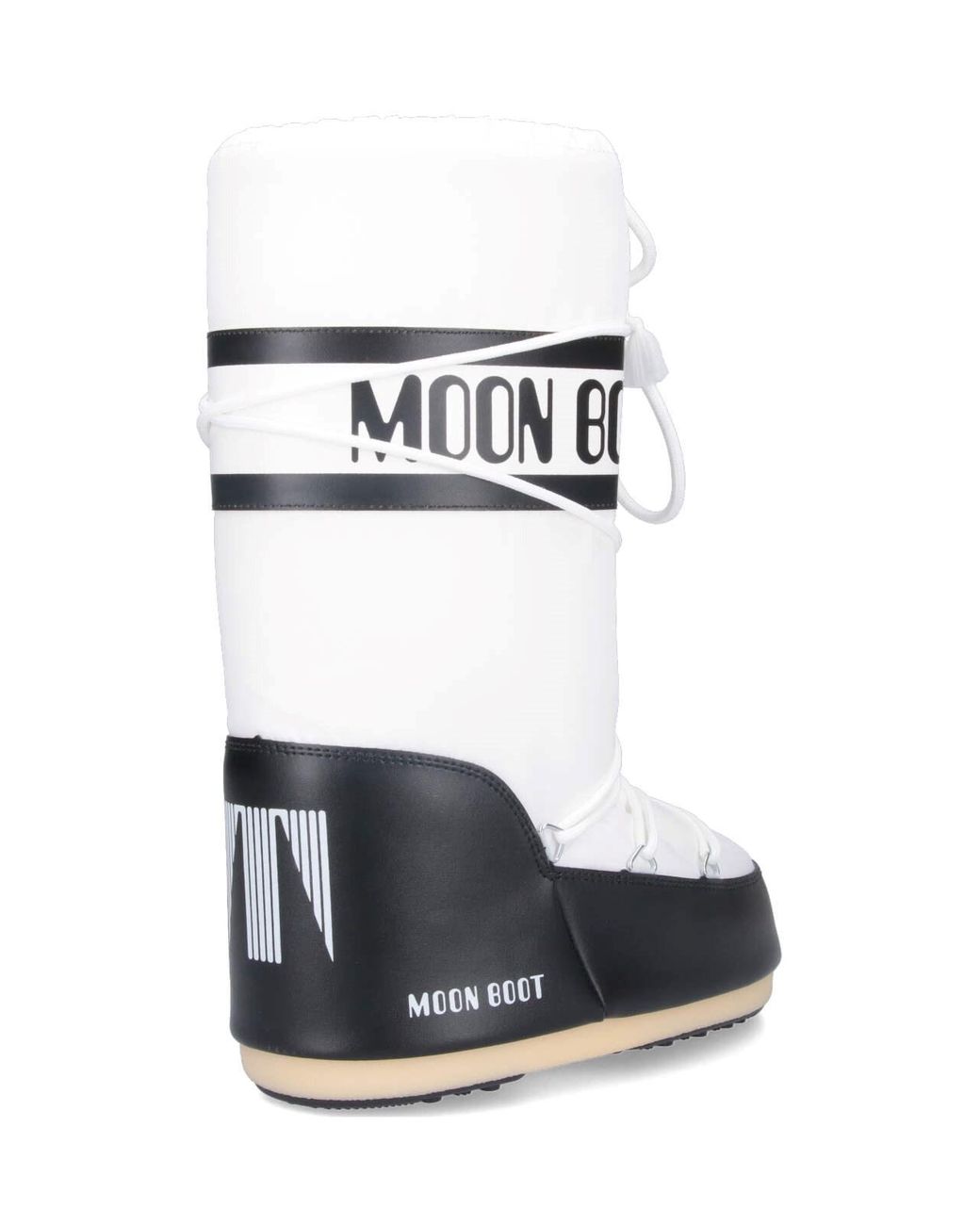 Moon Boot White Performance Winter Mini Boots With Rubber Outsole