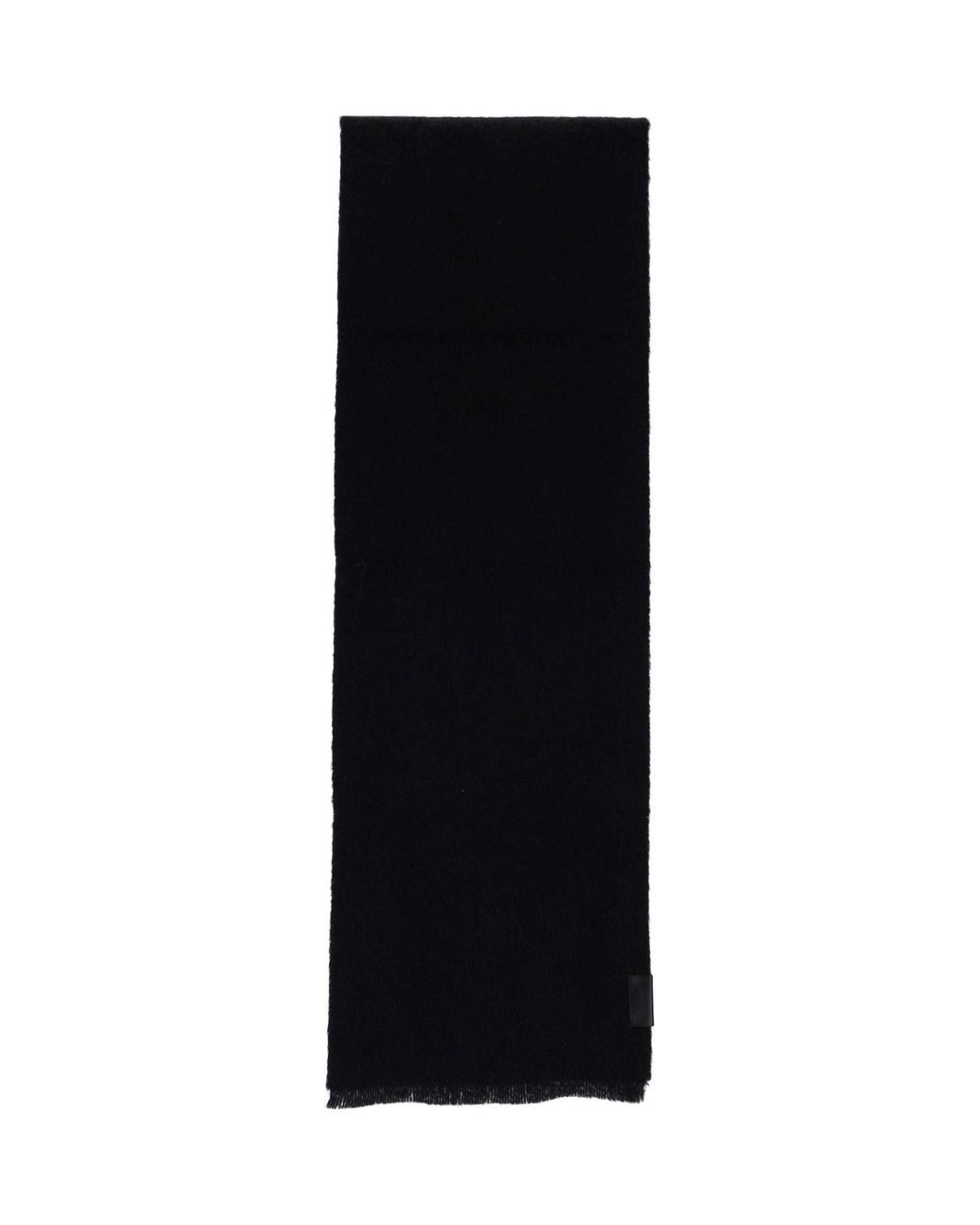 Lemaire Black Oversized Alpaca-Blend Scarf