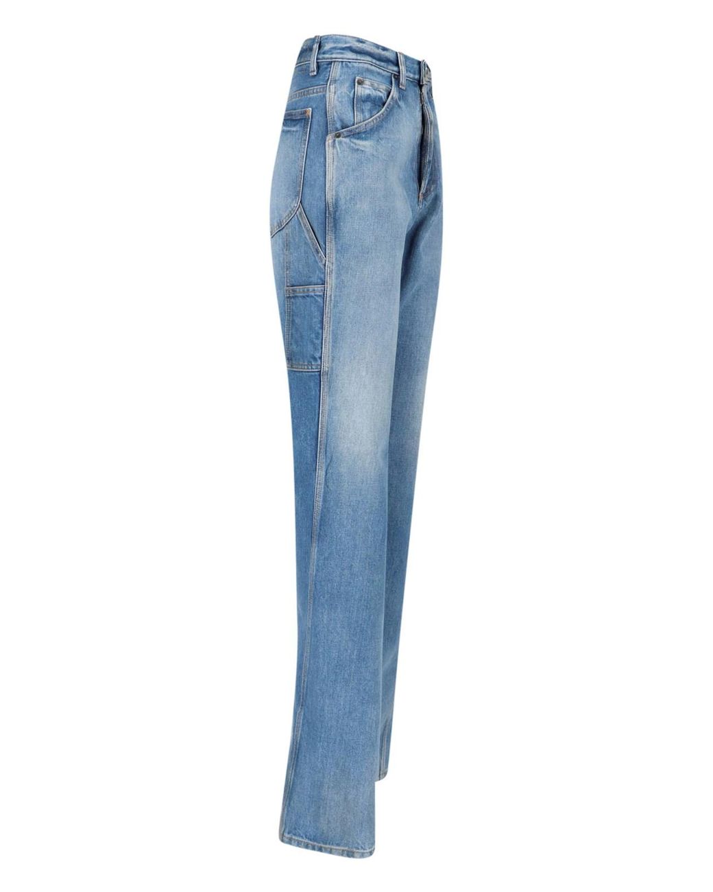Maison Margiela Blue Classic Jeans With Straight-Leg Cut