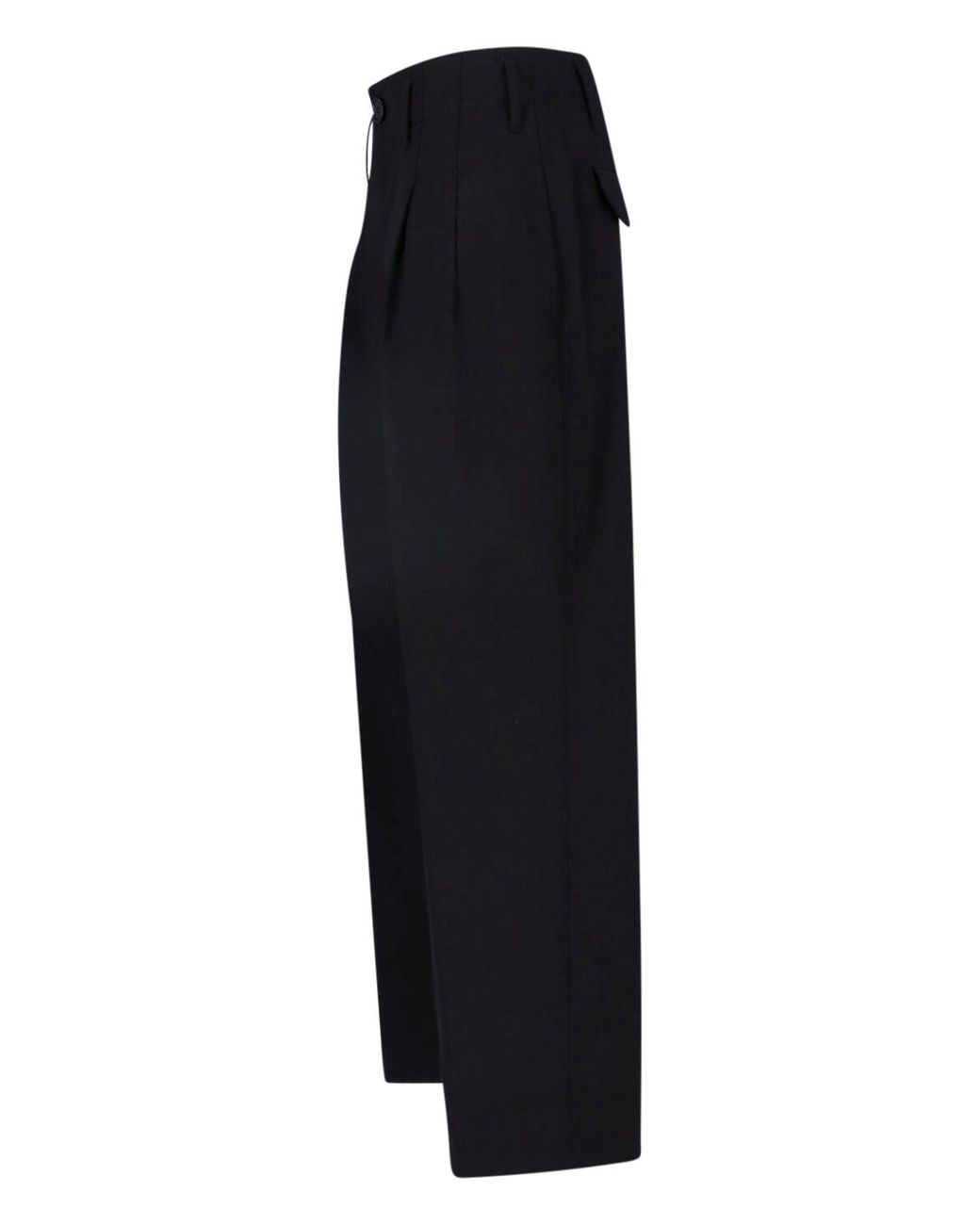AMI Blue High-Waisted Tailored Trousers