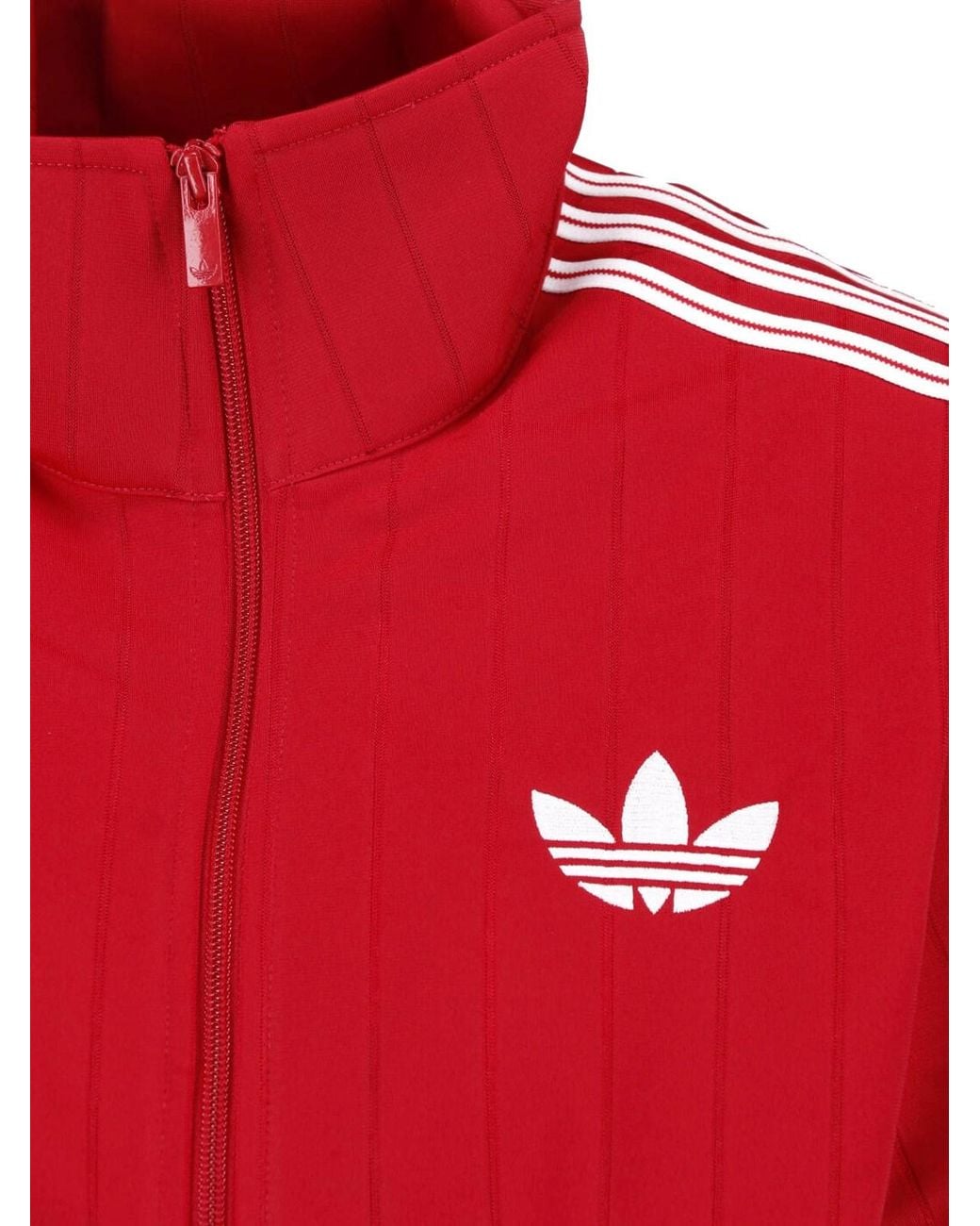 Adidas Red 100% Recycled Polyester Sweatshirt Sweater