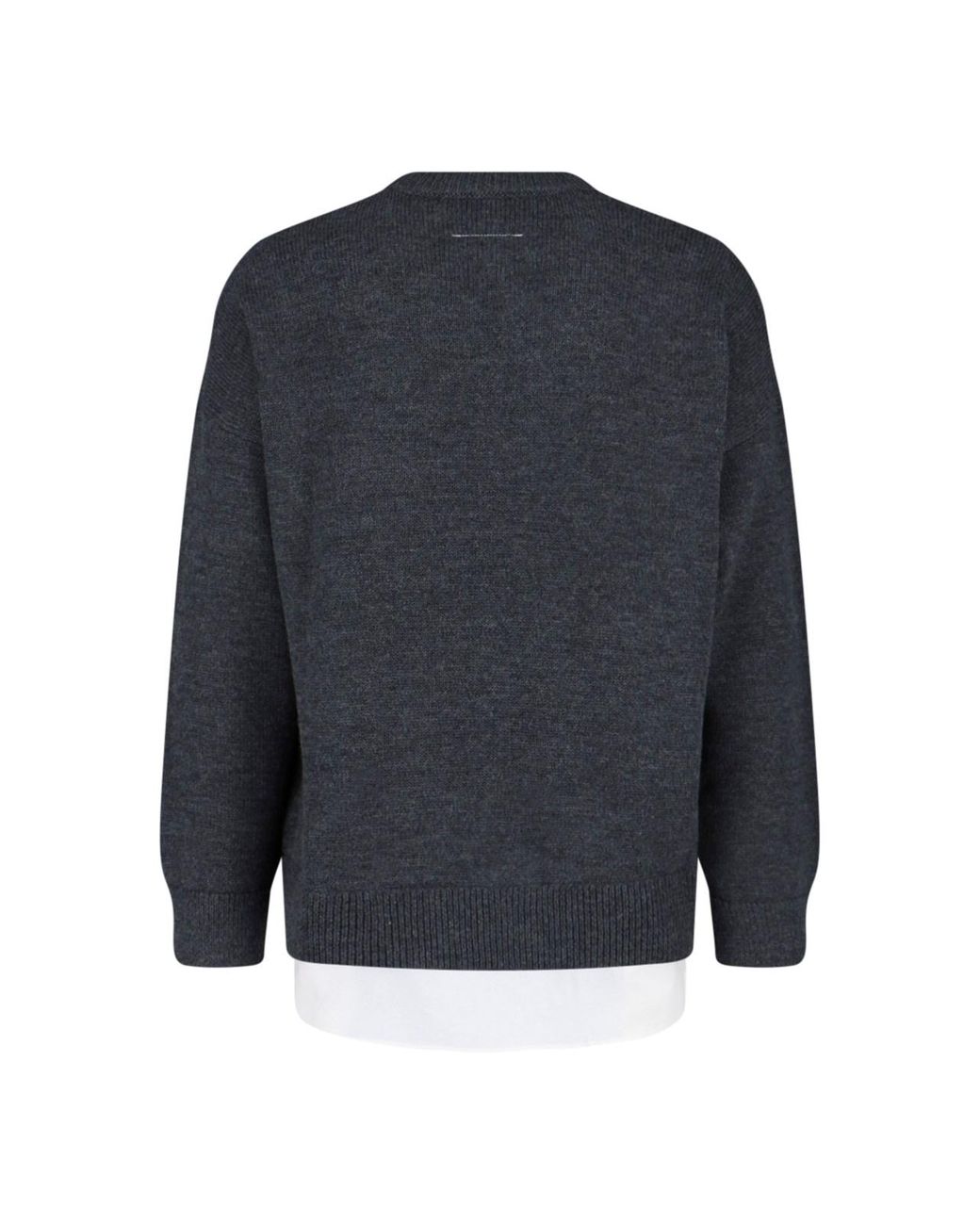 MM6 by Maison Margiela Blue Logo Sweater for men