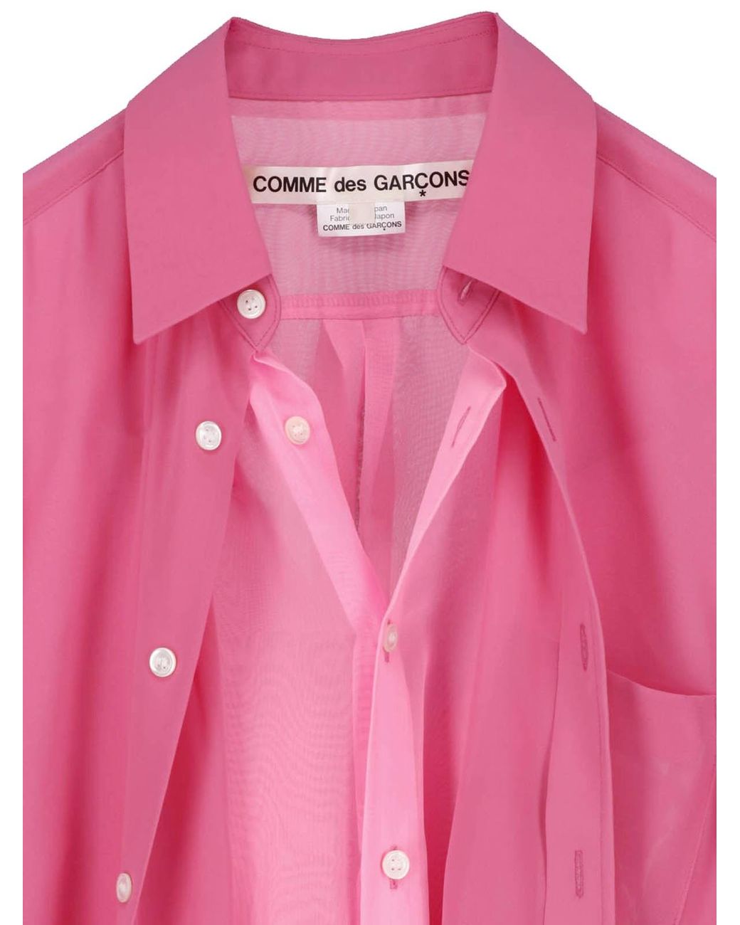 Comme des Garçons Pink Layered Shirt