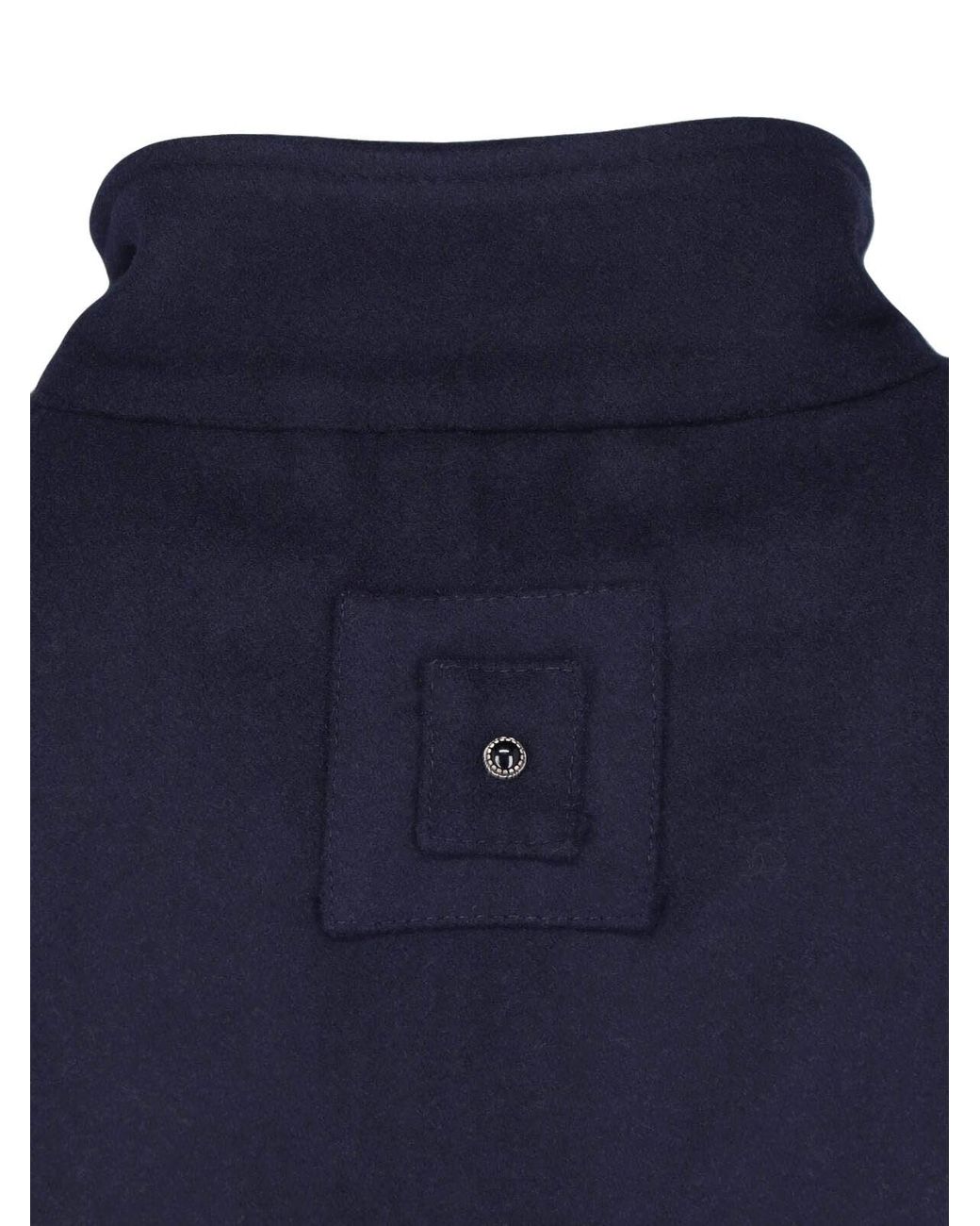 White Sand Blue Wool-Blend Jacket for men