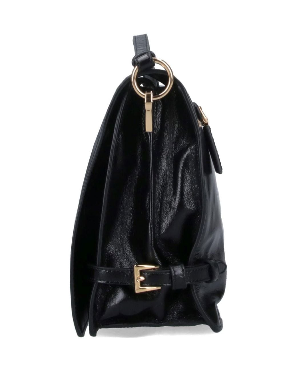Prada Black Logo Medium Shoulder Bag