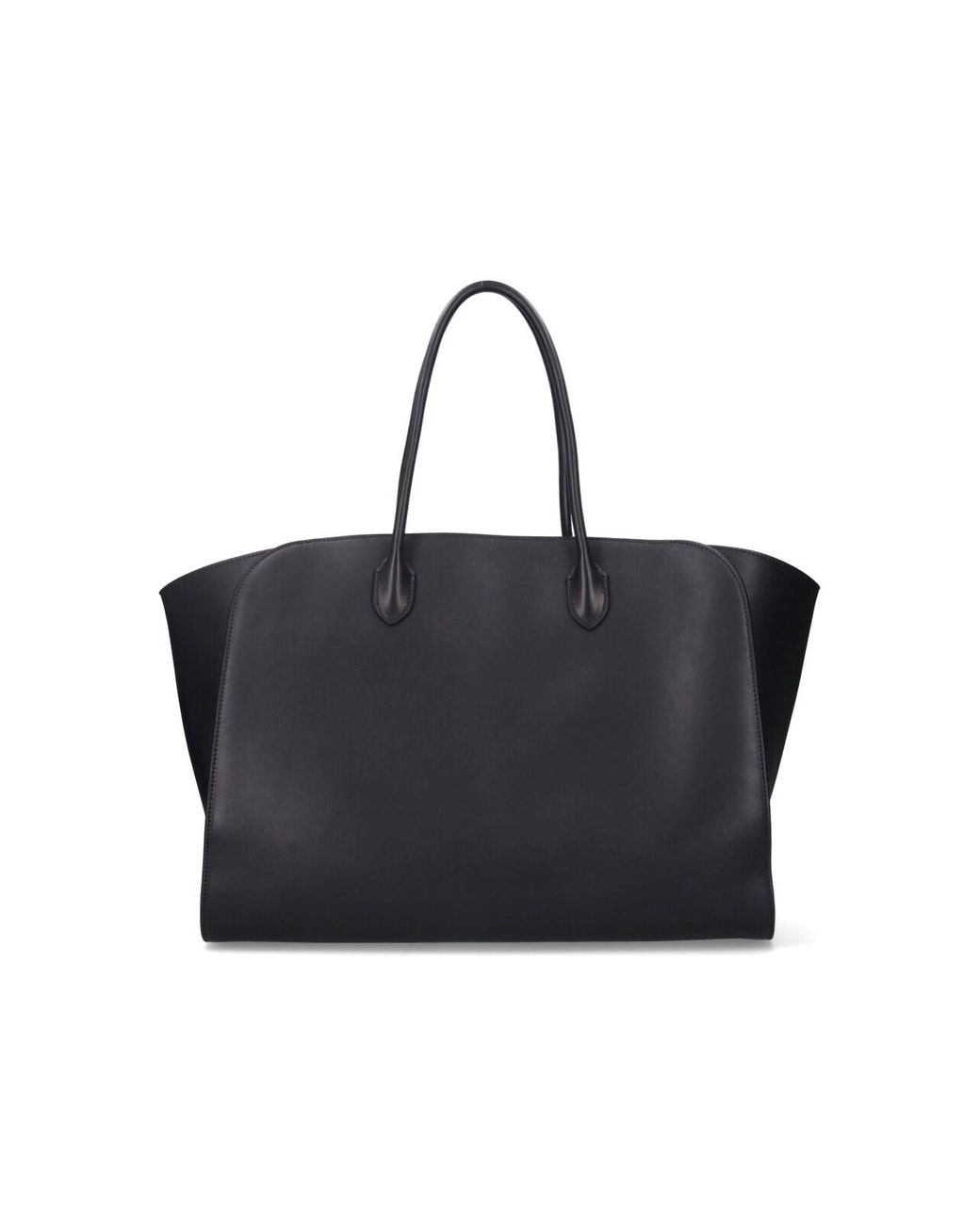 The Row Women's Marlo Leather Shoulder Bag Brown