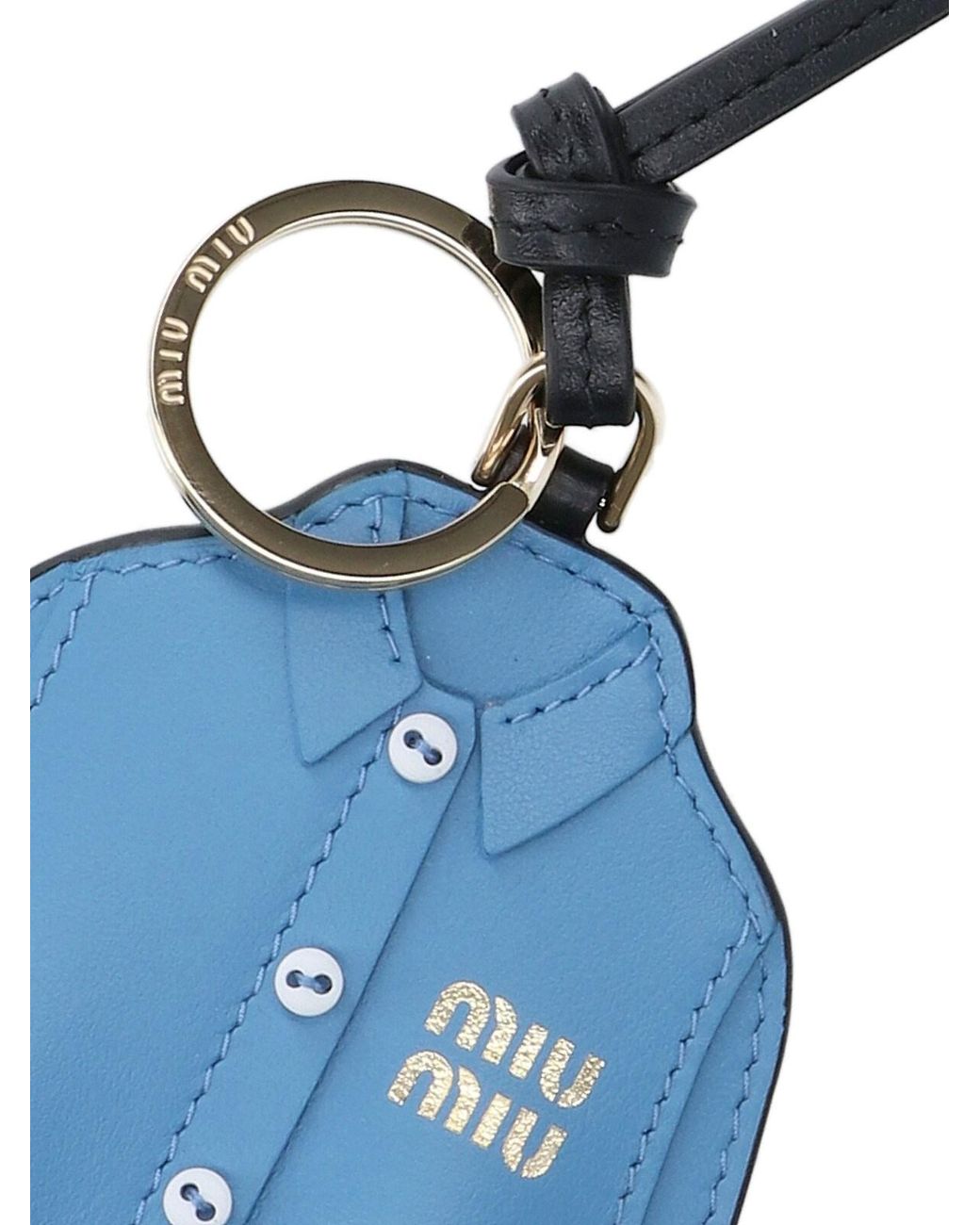Miu Miu Blue Shirt Keychain Trick