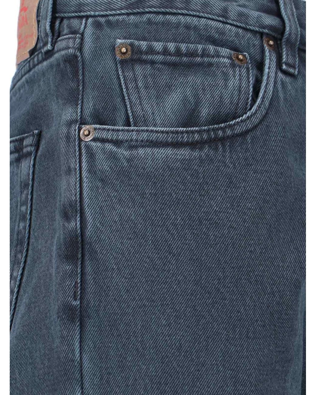 Prada Blue Straight Jeans for men