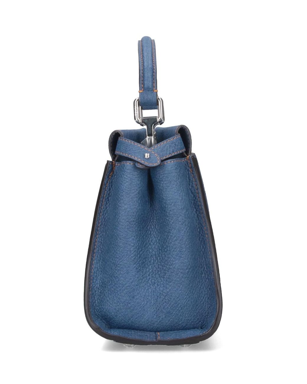 Fendi Blue "Peekaboo" Mini Bag