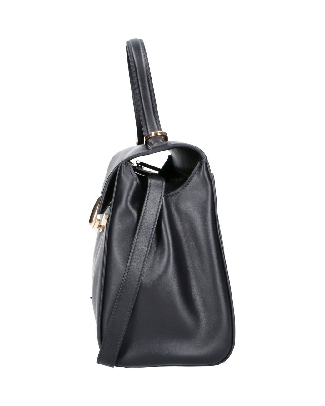 SAVETTE Black Handbag "Soft Symmetry"