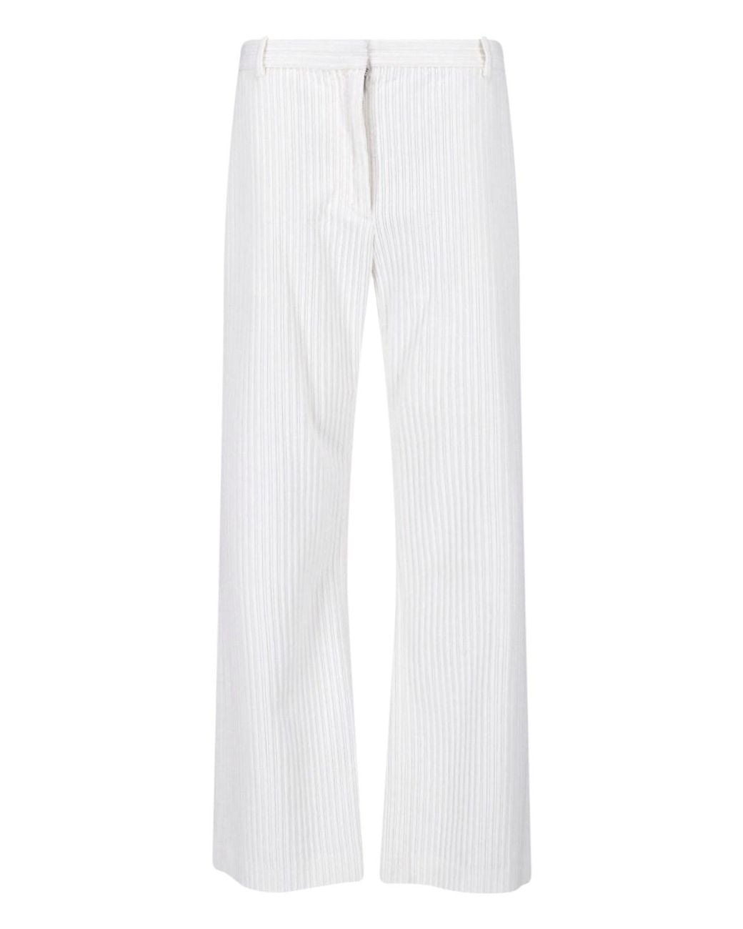 The Row White Trousers “Kenton”