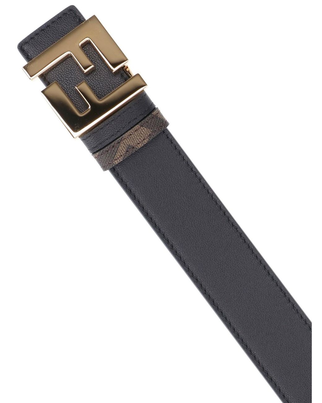 Fendi ff Reversible Belt in Black for Men Lyst UK