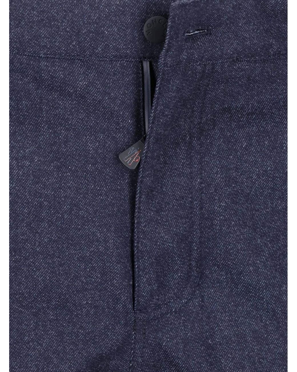 Moncler Blue Technical Fabric Ski Bib for men