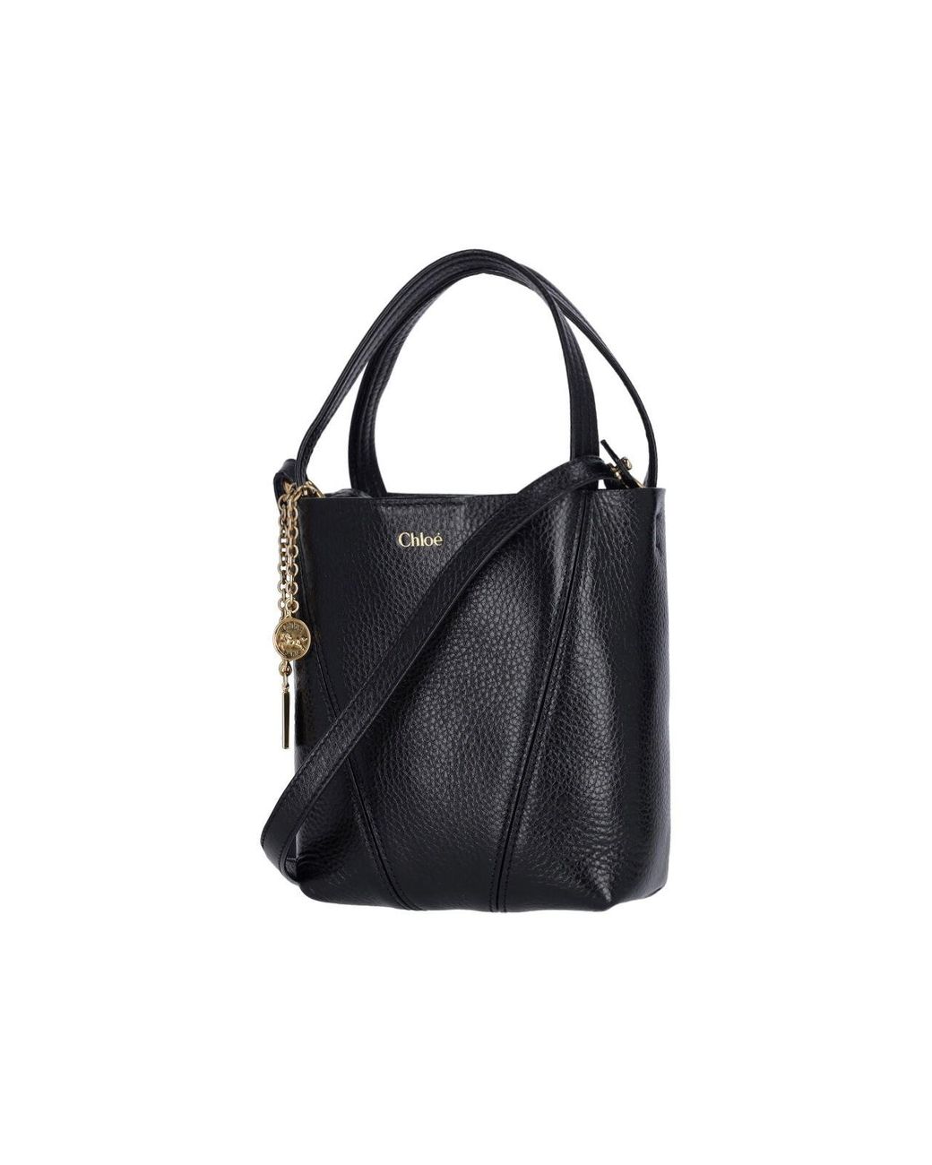 Chloé Black 'spin' Small Tote Bag