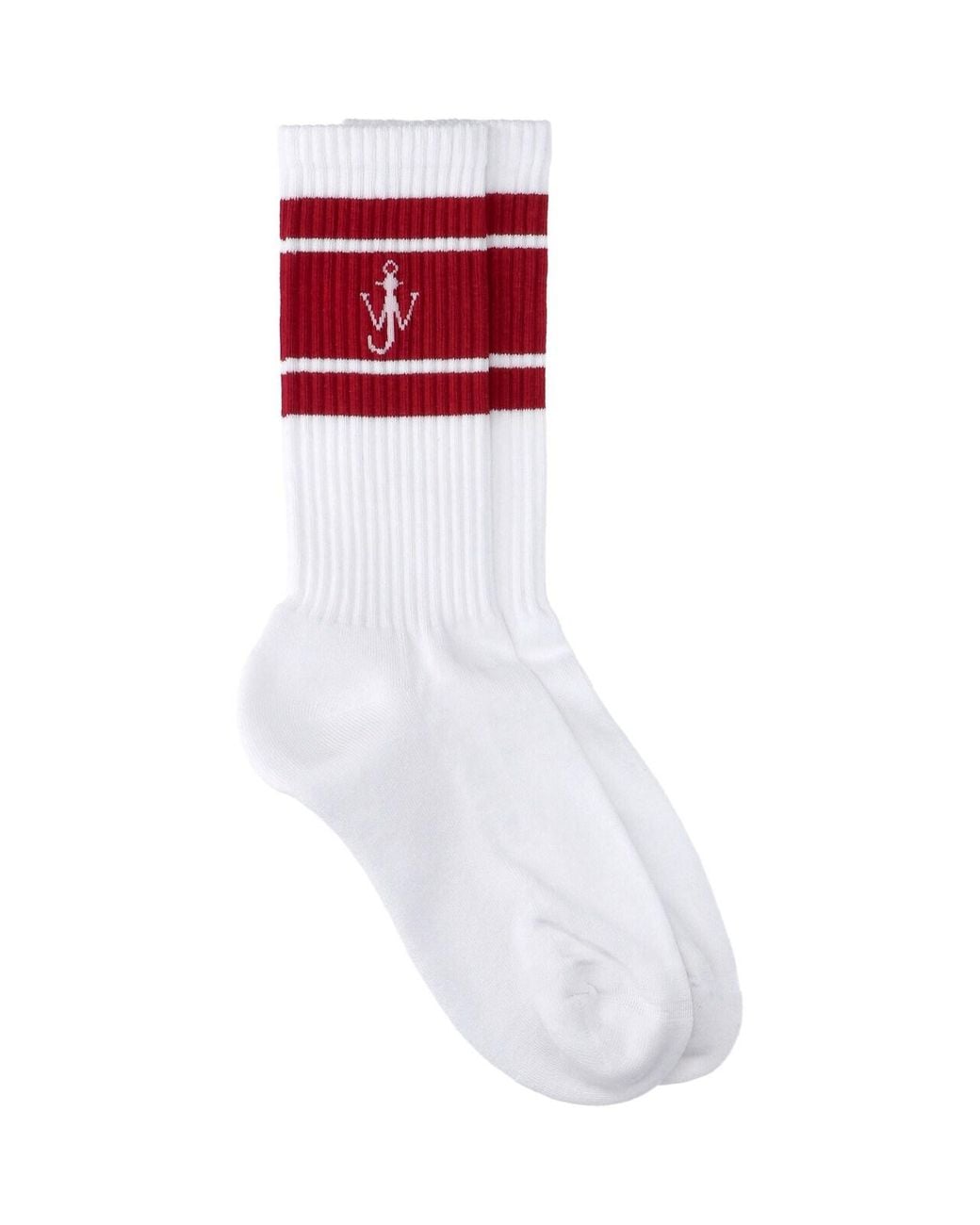J.W. Anderson White Logo Socks