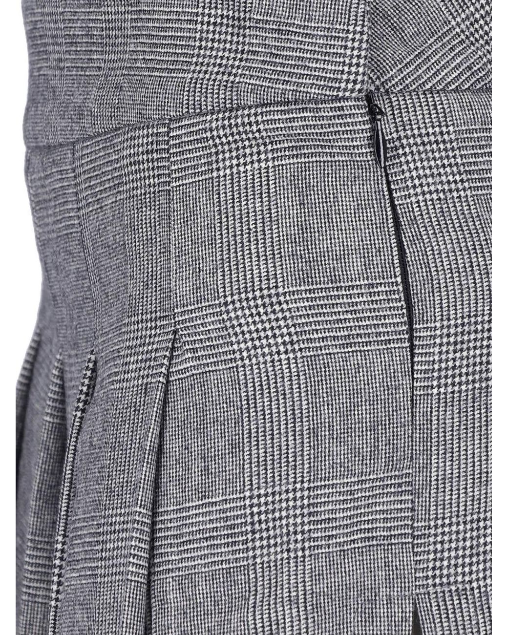 VAQUERA Gray Pleated Midi Skirt