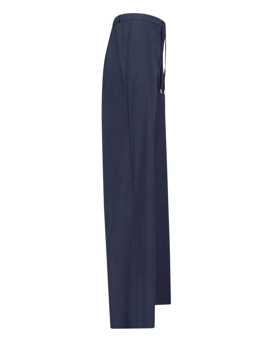 Max Mara Blue Virgin Wool Trousers