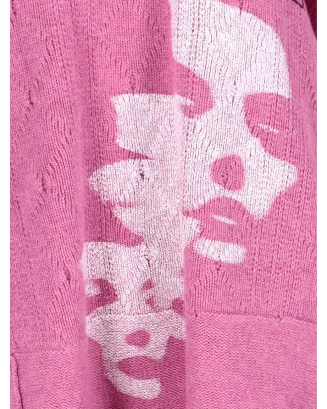 Raf Simons 'altered Reality' Sweater in Pink | Lyst