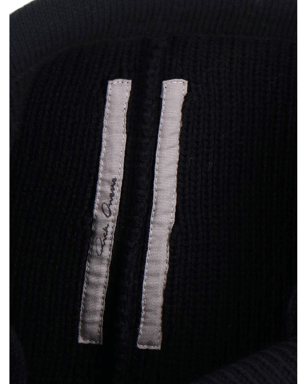 Rick Owens Black Wool Skirt