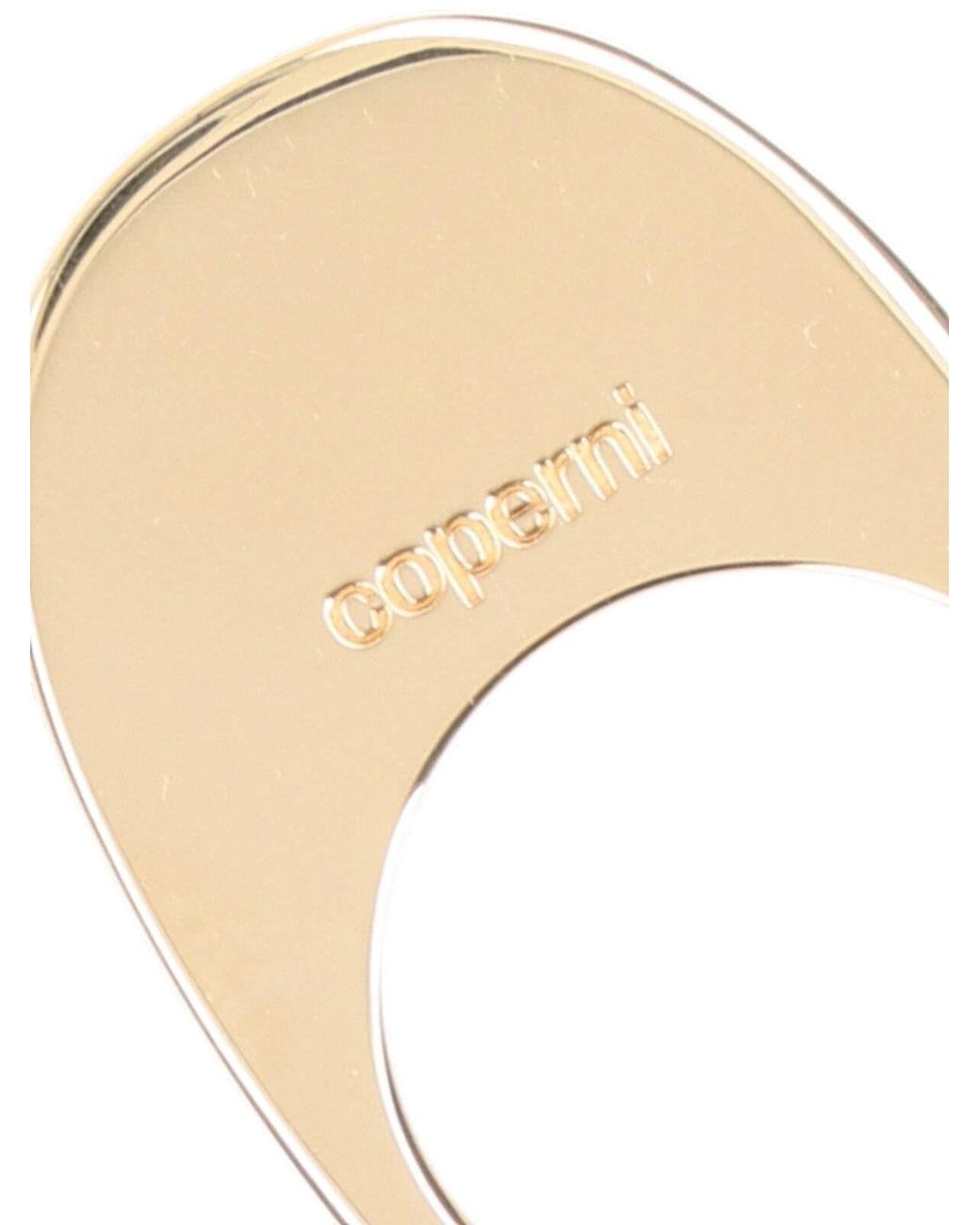 Coperni White Sculptural Open Oval Ring