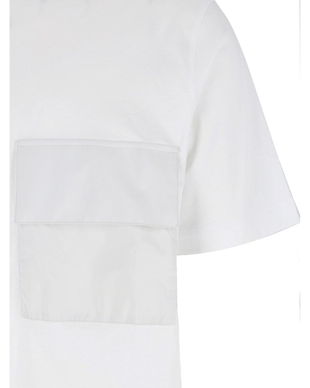 Laminar White Cotton T-Shirt for men