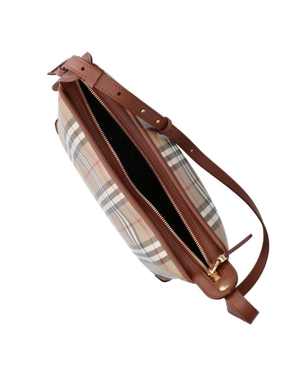 Burberry White Small Shoulder Bag "Check"