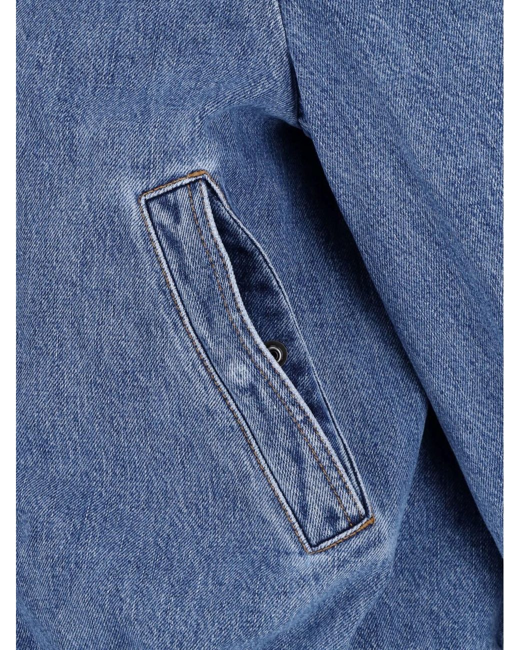 Loewe Blue Denim Bomber Jacket
